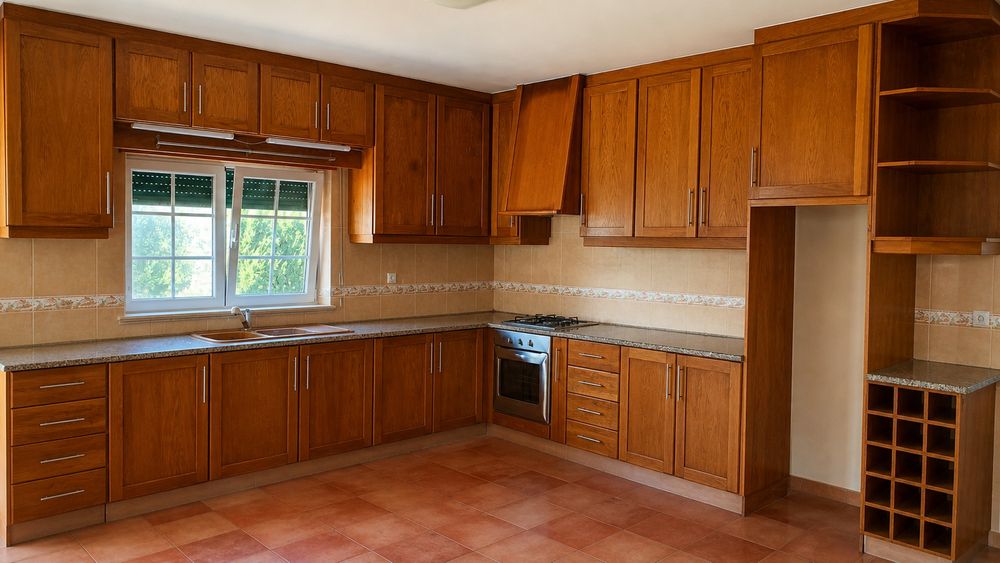 Móveis de cozinha e bancada em granito