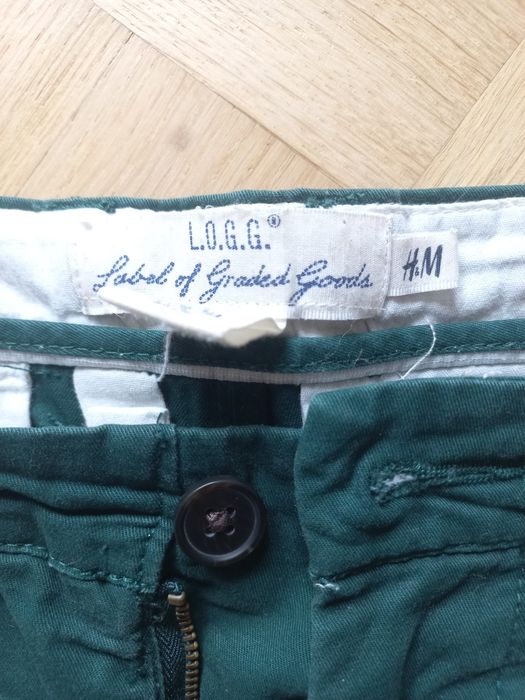 Ciemnozielone spodenki H&M rozm 29