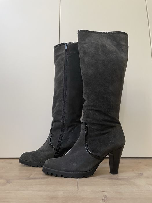 Botas de camurça cinza GABOR