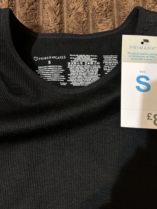Нове фірмове боді в рубчик Primark, р. XS/S
