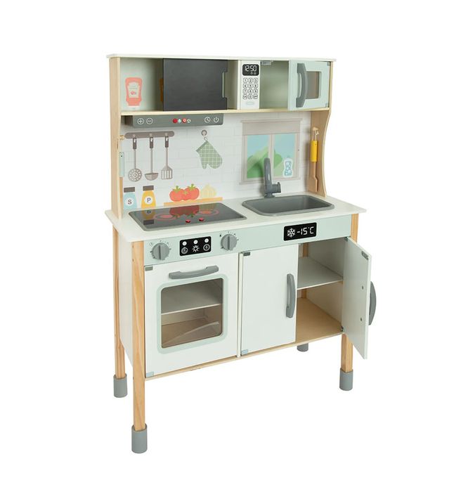 Деревянная детская кухня , свет и звук