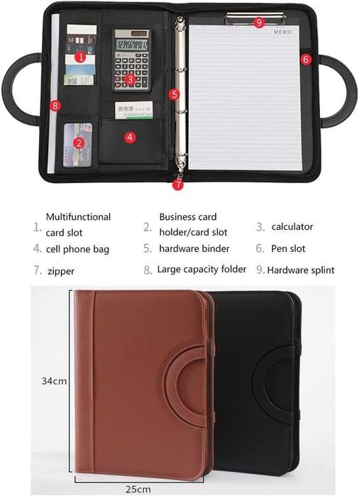 Nowa teczka A4 / etui na dokumenty /organizer /folder / aktówka !W128!