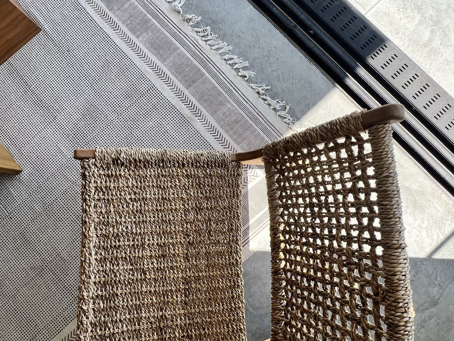 Poltrona / Cadeira madeira e rattan