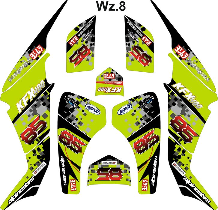 Naklejki kawasaki KFX400