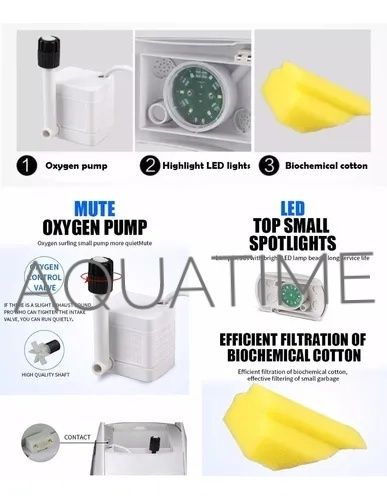 Стильний акваріум з рибками 4л | Аквариум SUNSUN YA-01 | Київ