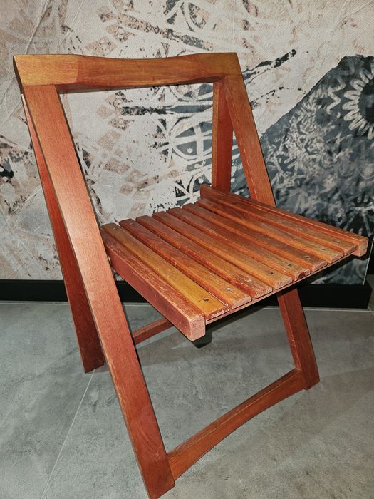 Krzeslo Aldo Jacober skladane z lat 70