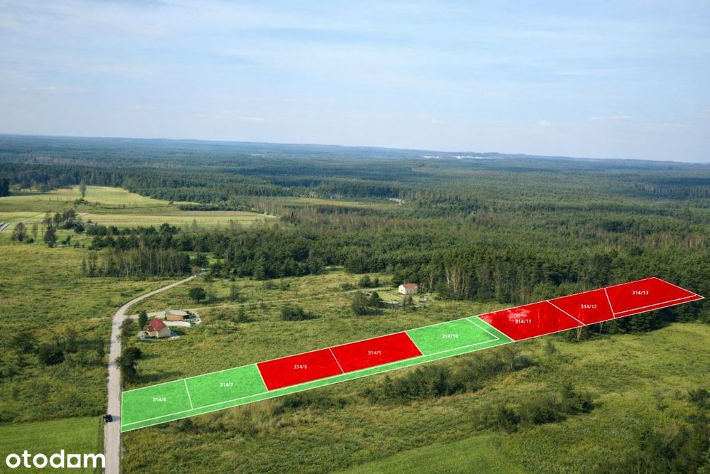 Działki budowlane w otulinie lasu