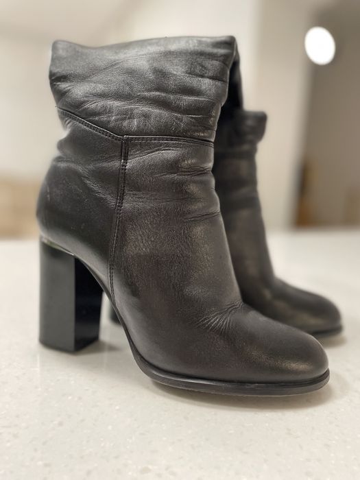 Сапоги сапожки чоботи шкіряні