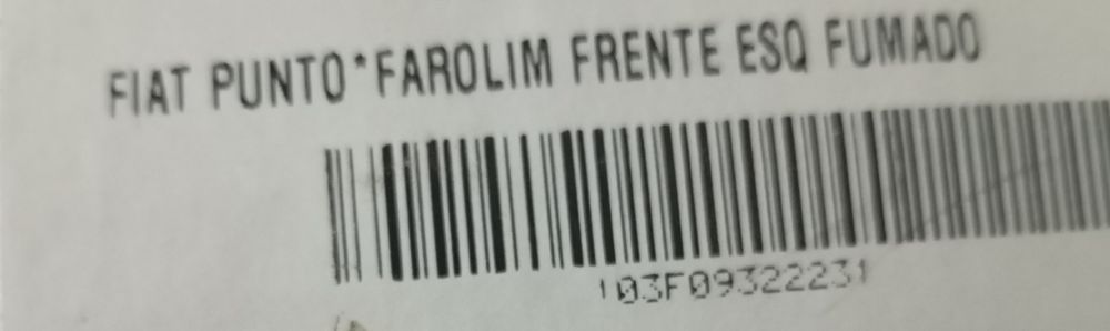 Farolim Pisca Esquerdo Fumado Fiat Punto GT