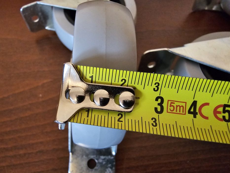 Kółka meblowe wpuszczane fi70mm szerokość 22mm