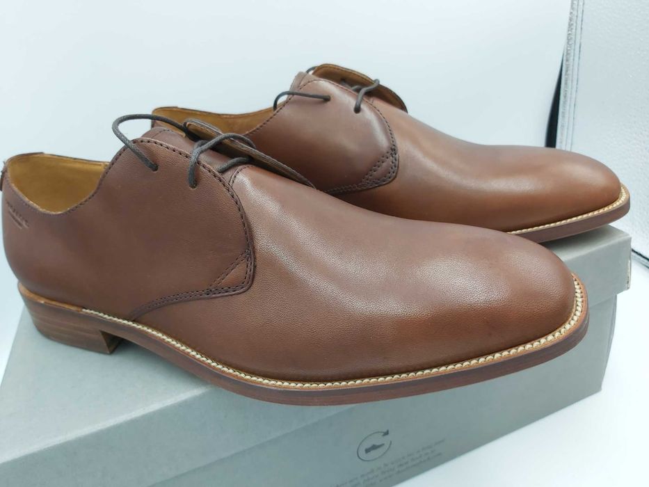 Nowe pantofle skórzane brązowe vagabond parker rozmiar 41