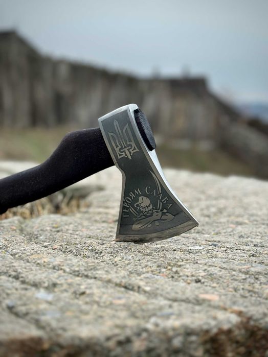 Сокира ручної роботи Слава ЗСУ TR25 Подарок топор ручной работы