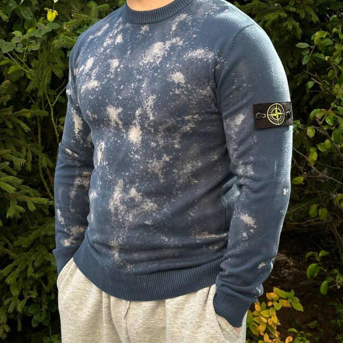 Легкий светр в стилі Stone Island off dye XS,S,M,L,XL