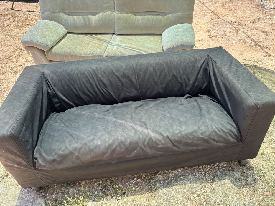Sofas usados. Capas removiveis e lavaveis