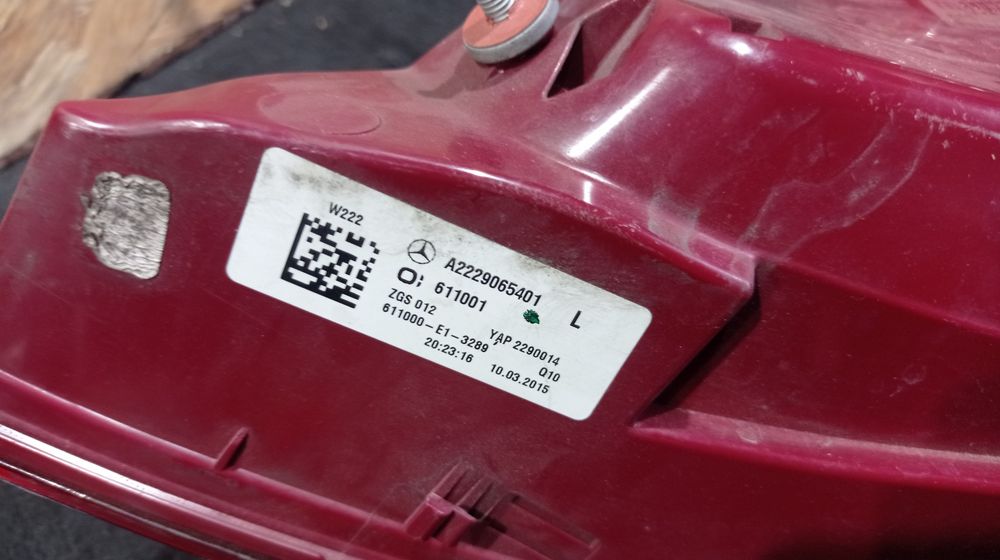 Задний левый фонарь Mercedes W222 дорест 2014-2017