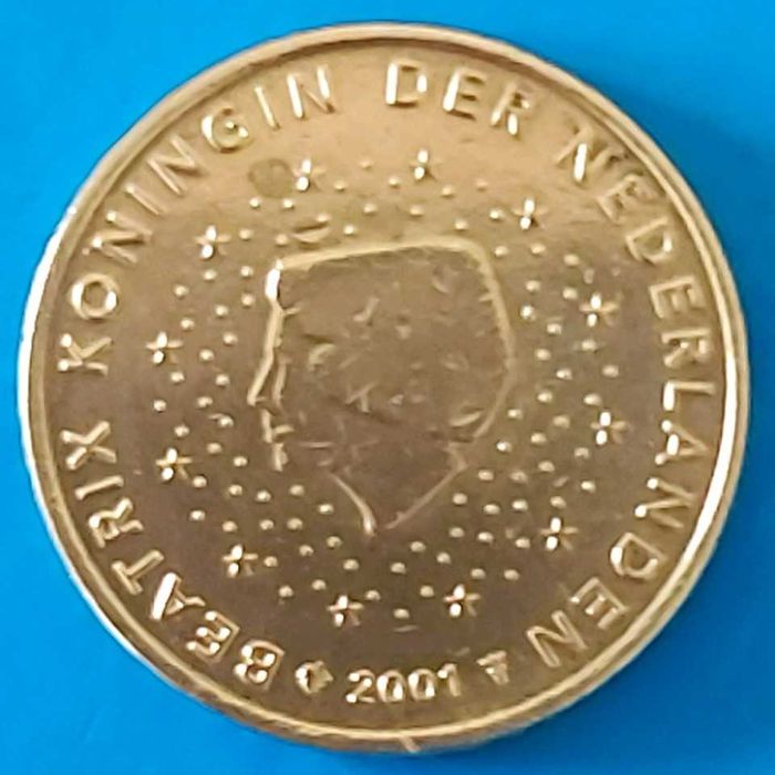 50 Cêntimos de 2001 dos Países Baixos