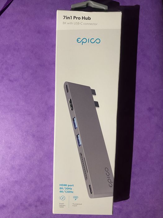 Macbook nowy adapter 7 w 1 firmy epico. Niezbędny