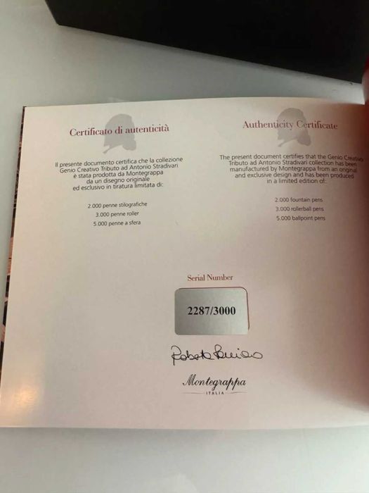 Montegrappa Stradivari RollerBall ручка 2287 з 3000