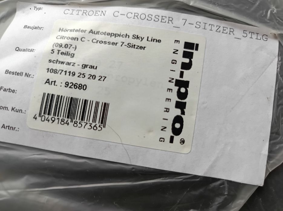 Nowy komplet dywaników sprzedaż hurtowa