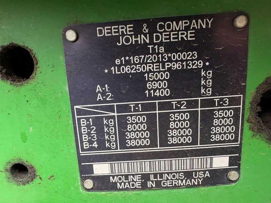 John Deere 6250 R вживаний