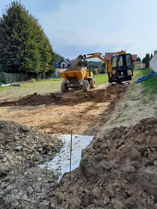 Usługi Brukarskie Prace ziemne minikoparka Koparka