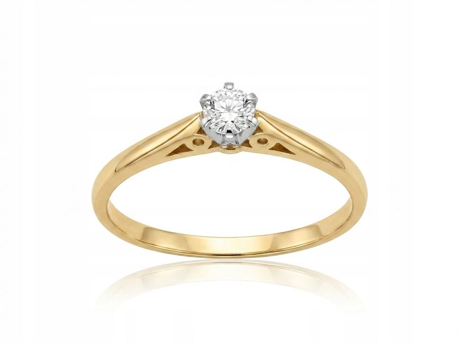 Złoty pierścionek pr. 585 r. 14 waga 1,42g używany