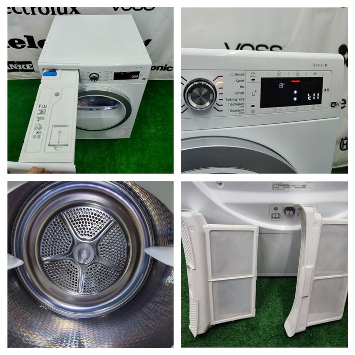 Комплект пральна і сушильна машини Bosch Serie 8 Exclusive I-Dos WiFi