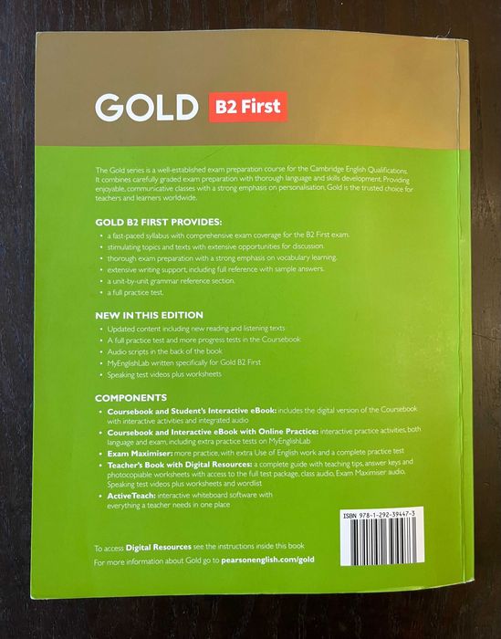 Livro Inglês GOLD B2 First New Edition with Online Practice - Pearson