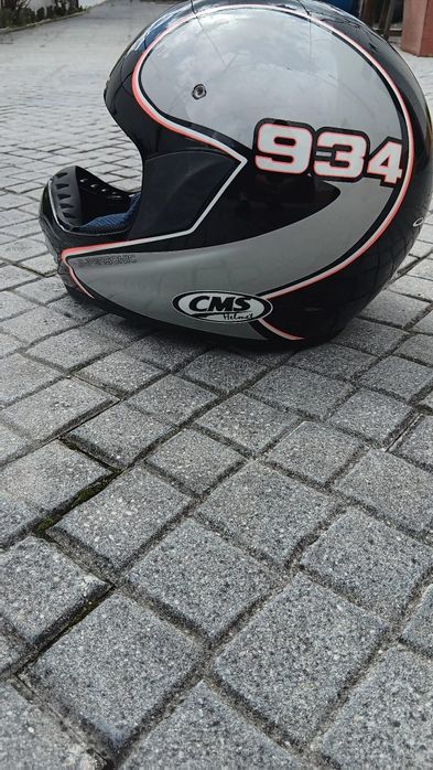 Capacete mota preto cms