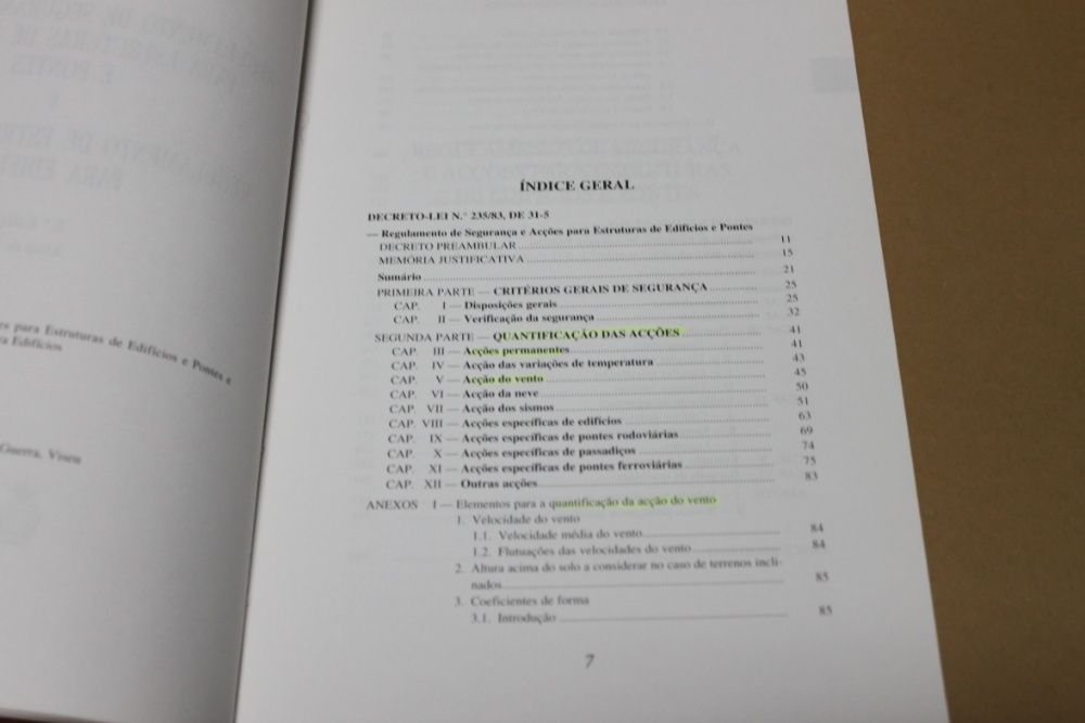 Regulamento de Segurança-Edifícios e Pontes