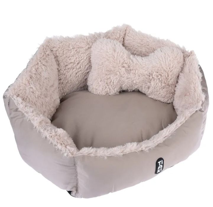 TIAKI Przytulne legowisko Fluffy Bone L