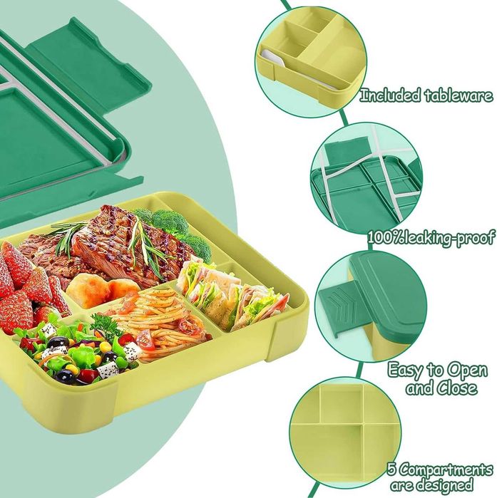 LUNCHBOX pojemnik na jedzenie chłodzący ŚNIADANIÓWKA 1330ml A149