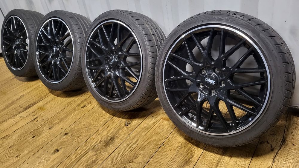 Felgi Koła CMS 18" 5x112 z oponami 225/40 R18 Vw Golf 5 6 7 Seat Leon Skoda Octavia Audi
