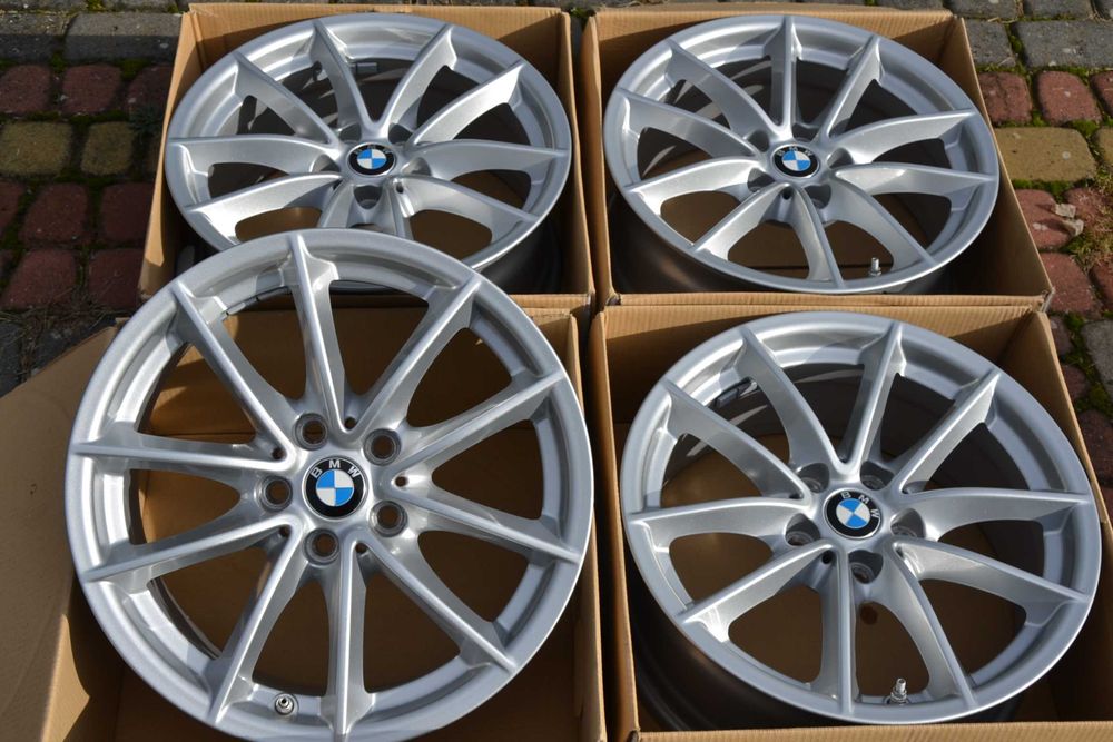 Felgi 17" BMW 5 G30 G31 7 G11 4 G20 G21 G22 Czujnik Dekiel Oryg