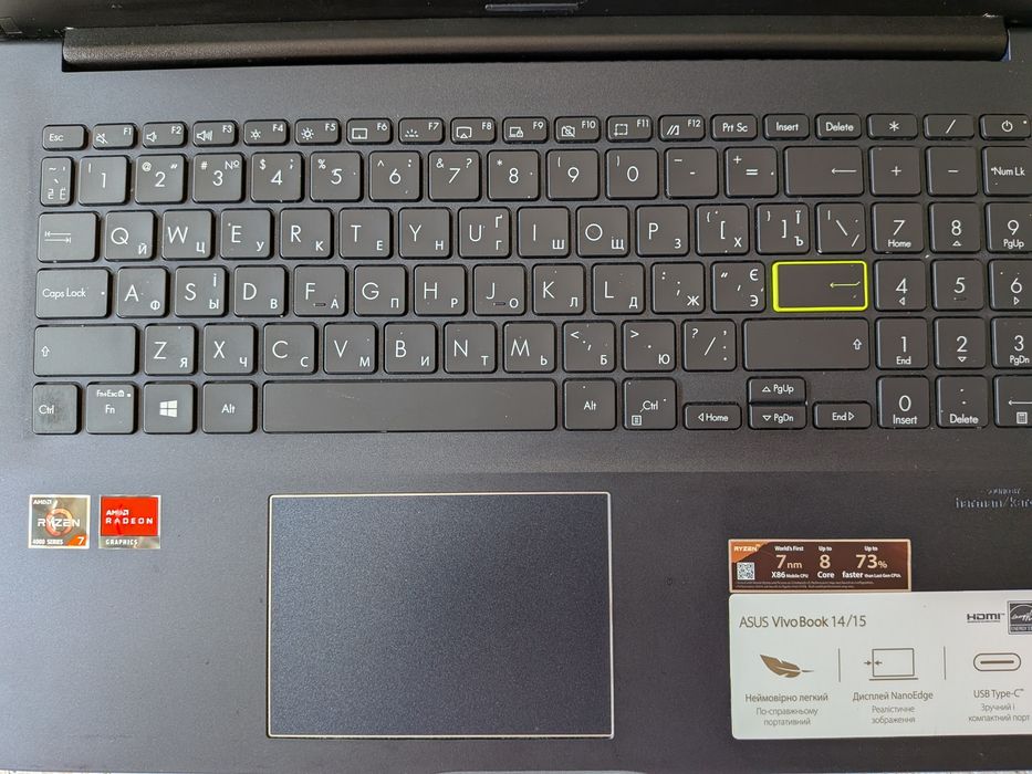 Portátil Asus VivoBook 15 M513IA Ryzen 7 4700U, 16 GB ram, 512 GB ssd, 15.6" fhd ips, Windows 11