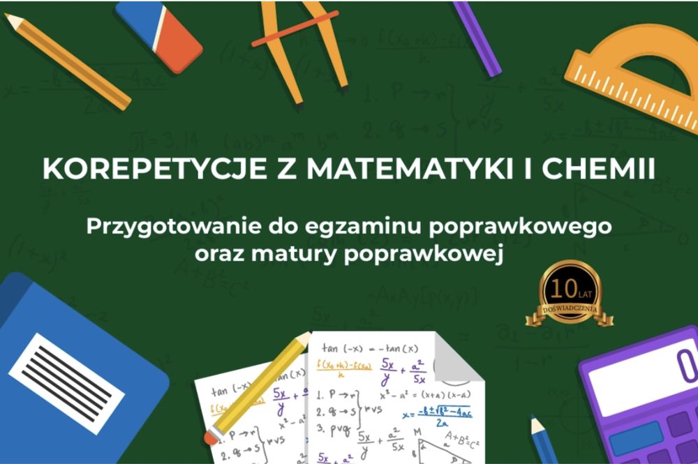 Korepetycje | Matematyka | chemia | online i stacjonarnie