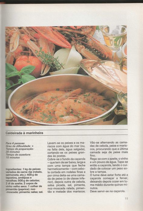 Manual de Cozinha e Doçaria: Peixes Mariscos e Aves