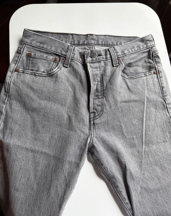 Джинси Levi’s 501 Original W29 L32 сірі, прямий крій, оригінал