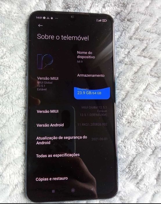 Smartphone Xiaomi Mi 9 Dual SIM 6GB