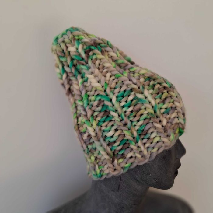 czapka handmade wełna merino