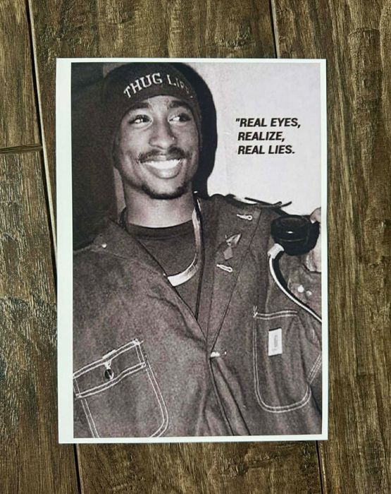 Plakat A4 kodak poster muzyka tupac