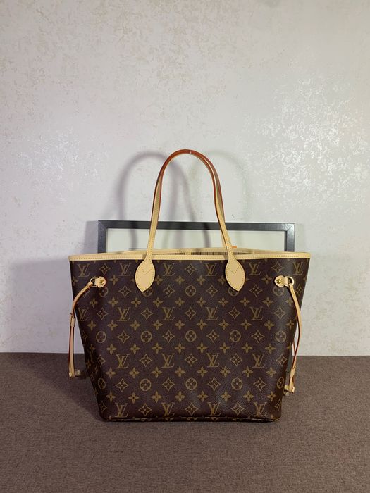 Torebka Louis Vuitton Neverfull MM GM Monogram brązowa skóra shopper