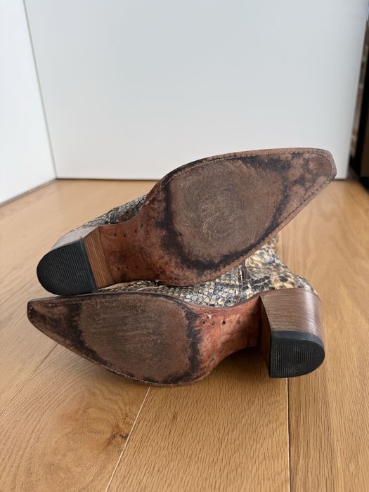 Botas vintage SENDRA em pele de cobra