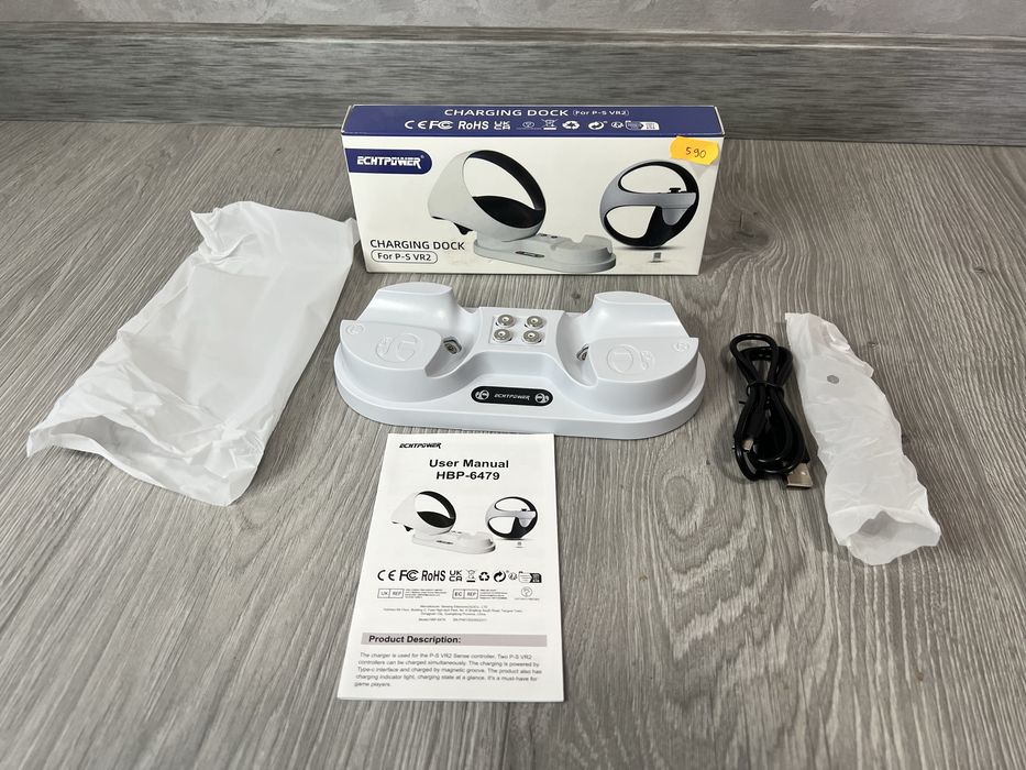 Зарядна станція / Charging Dock для PS VR2 Sense Controller ECHTPOWER