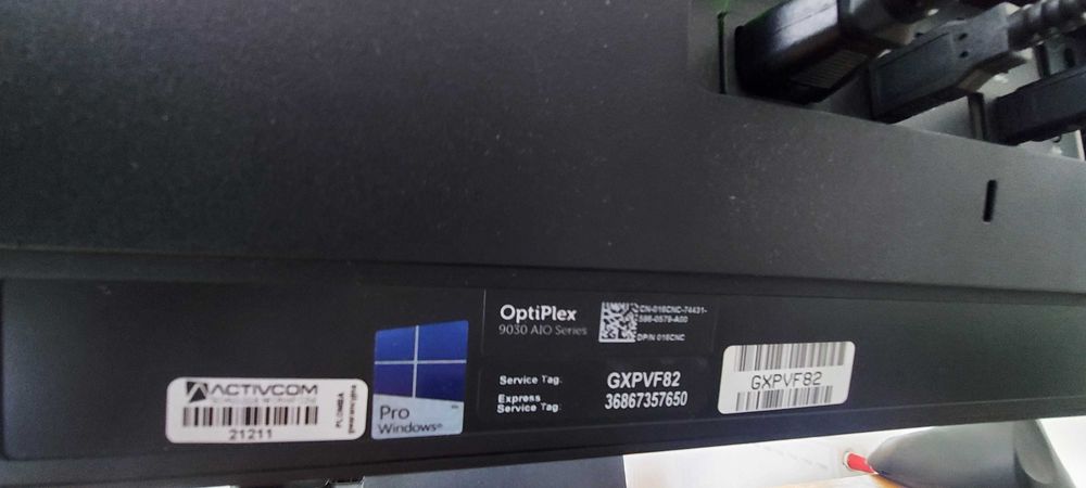 Komputer Dell Optiplex 9030 23" Win10Pro, SSD, 8GB, I3-4160 All In One