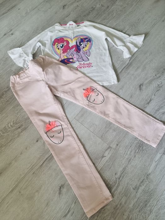 Komplet my Little Pony H&M jednorożec rozmiar 128/134
