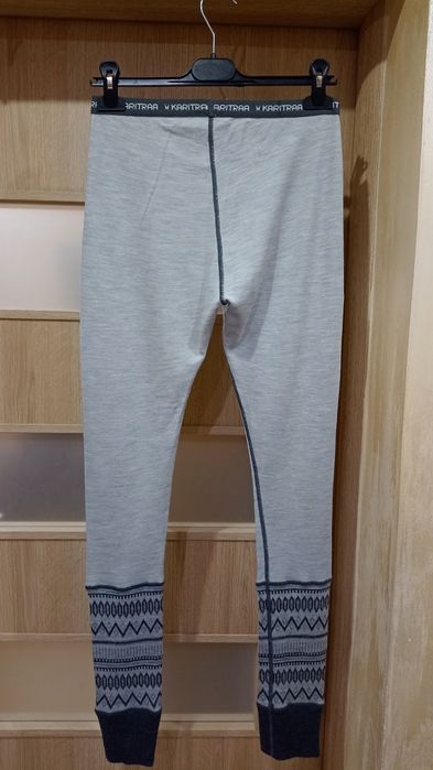 Getry legginsy termiczne wełniane, Merino Wool wełna Kari Traa M 38