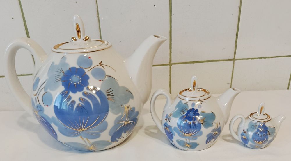 Чайники для заварювання "Блакитні квіти".