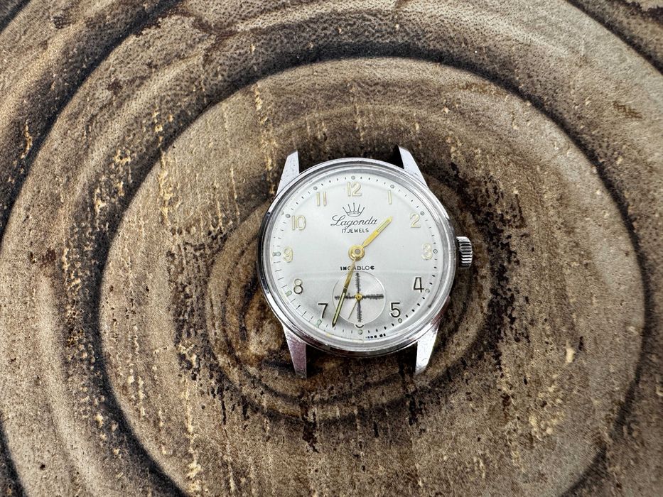 zegarek męski - Lagonda - Incabloc - na dobrym chodzie