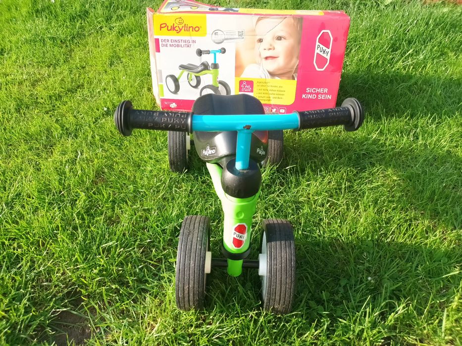 Rowerek biegowy PUKY trójkołowy zielono niebieski